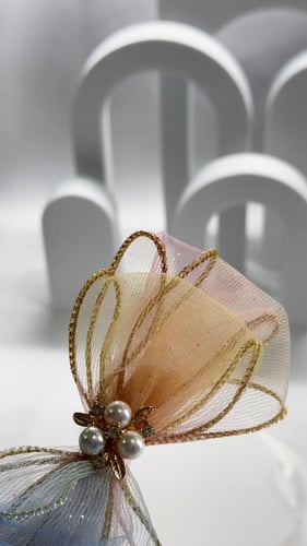 توكة تول ألوان الطيف بأطراف مذهبة