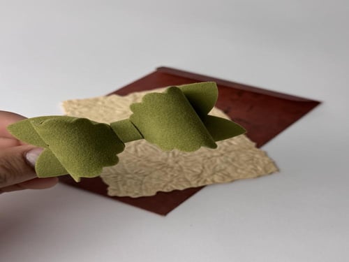 توكة مخمل لون أخضر عشبي