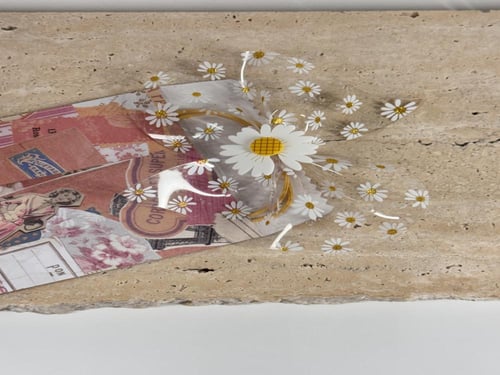 بكلة مطاط برسومات زهرة الاقحوان