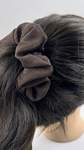 ربطة شعر شيفون لامع