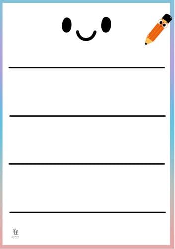ورقة كتابة للطفل ملف pdf