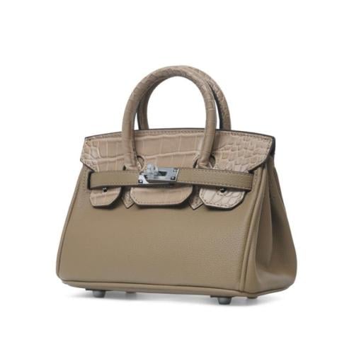20cm mini leather birkin (اكثر من لون)