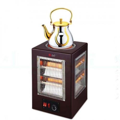 دفاية مع موقد كهربائي