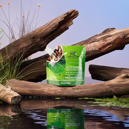 قناع طين بحر الميت للوجه مع زيت الارجان