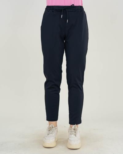 بنطلون نسائي سكيني بربطة خصر