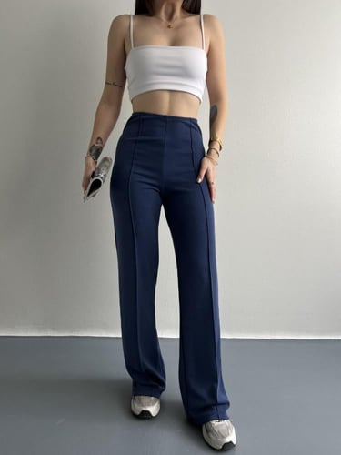 بنطلون نسائي قطن واسع