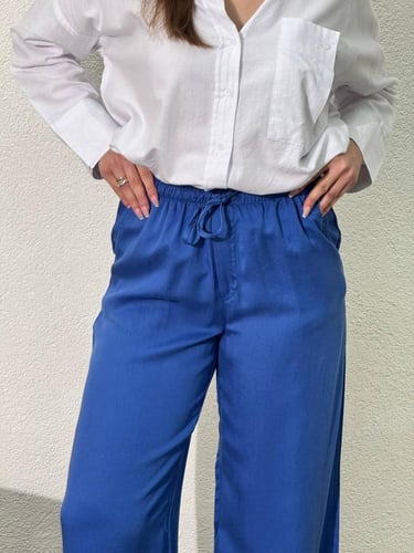 بنطلون نسائي قطن واسع