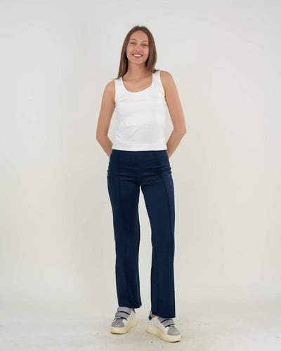 بنطلون نسائي كلاسيك بخط طولي