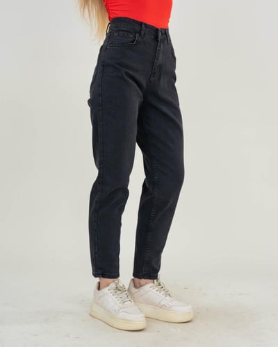 جينز نسائي بوي فريند سادة كاجوال