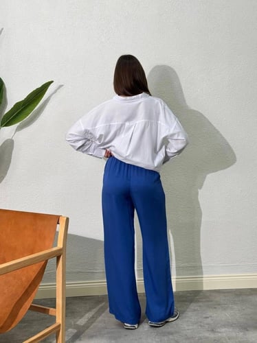 بنطلون نسائي قطن واسع