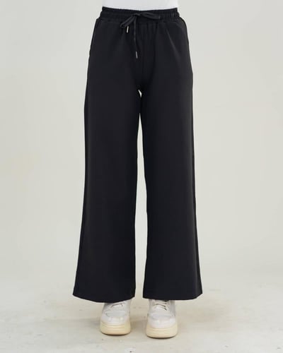 بنطلون نسائي أسود أوفر سايز