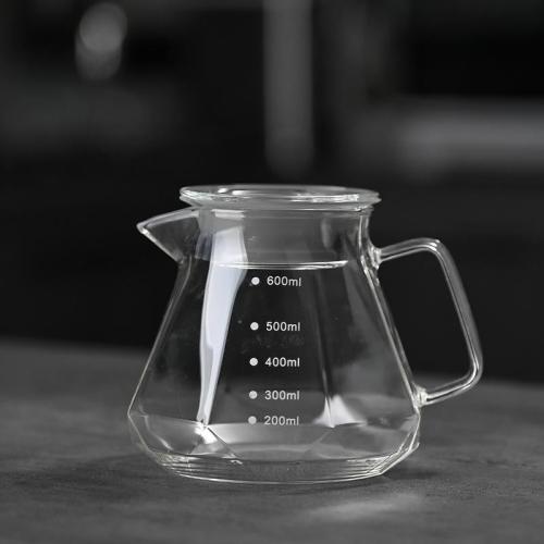 سيفر قهوة - زجاجي شفاف 600ml