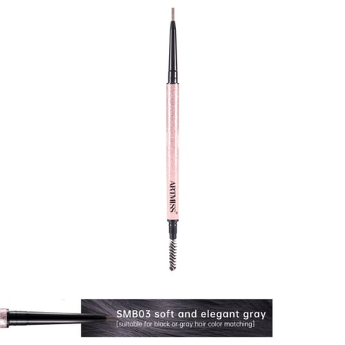 قلم حواجب رفيع 1.5 مم مقاوم للماء والعرق لإطلالة ط...