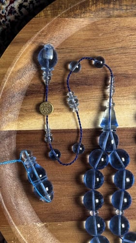 كاست أكوامارين دائري – خراطة ورشة نجاتي 🌊✨