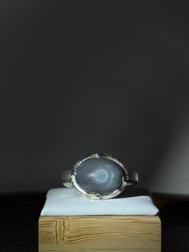 ملكي عقيق سليماني يماني فاخر – فضة عيار 950