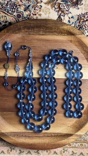 كاست أكوامارين دائري – خراطة ورشة نجاتي 🌊✨