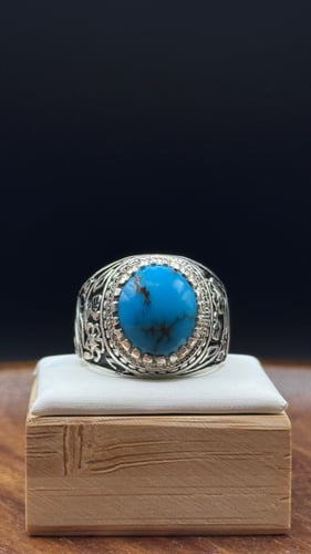 فيروز نيشابوري فاخر – فضة عيار 950