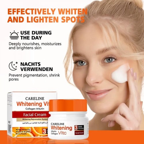 كيرلاين كريم تفتيح الوجه بفيتامين سي والكولاجين -...