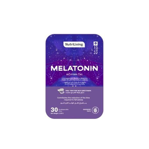 نوتري ليفينج مكمل غذائي ميلاتونين شرائح قابلة للذو...