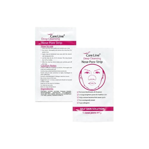 كير لاين شرائح تنظيف عميق للأنف طبيعي - 6 شرائط