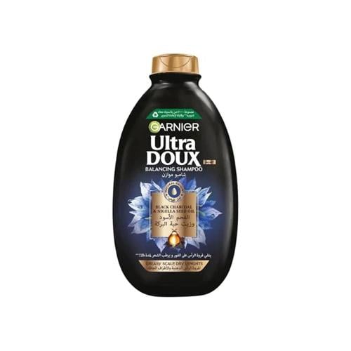 غارنييه الترا دوكس شامبو بالفحم الاسود وزيت حبة ال...