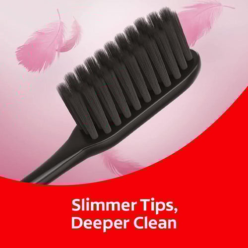 كولجيت فرشاة أسنان سليم سوفت بالفحم ناعم