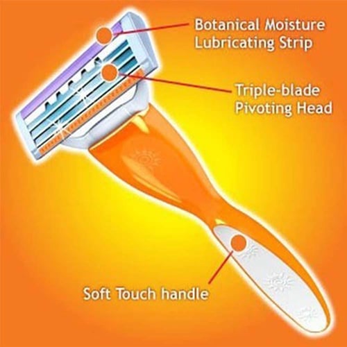 بيرسونا كابري 3 شفرات حلاقة نسائية بفيتامين هـ وزب...