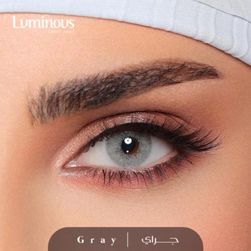 لومينوس عدسات لاصقة ملونة شهرية - جراي