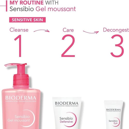 بيوديرما سنسيبيو جل رغوي منظف للبشرة - 500 مل