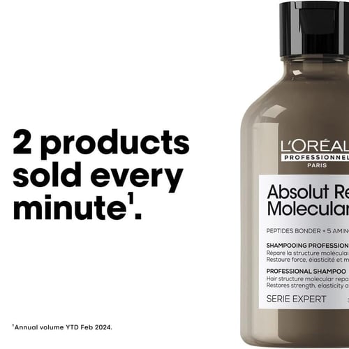 لوريال بروفيشنال شامبو أبسولوت ريبير موليكيولر – 3...