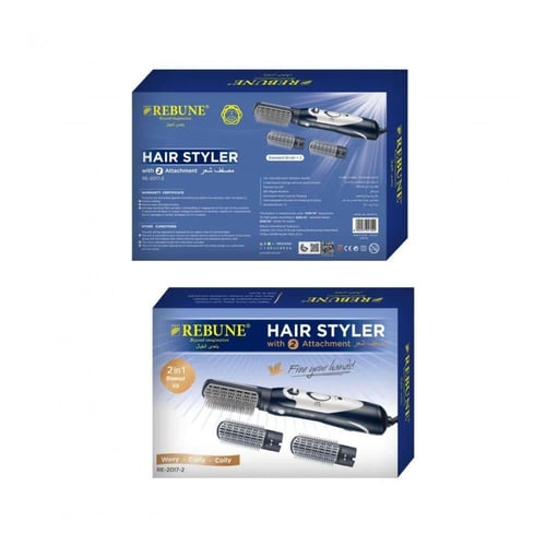 ريبون مصفف شعر 1000 واط 2في1 موديل RE-2017-2