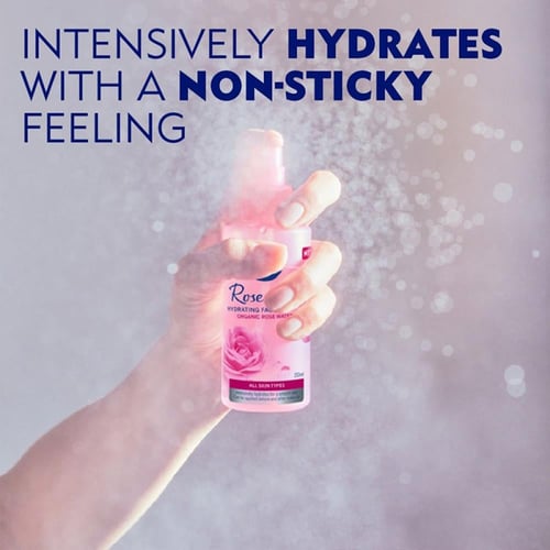 نيفيا رذاذ مرطب للوجه روز كير مع ماء الورد العضوي...