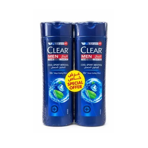 Clear Refreshing Menthol Deep Clean Shampoo 1+1 Of...