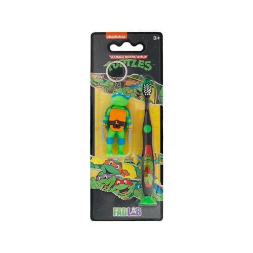 فاب لاب فرشاة أسنان للأطفال مع ميدالية - سلاحف الن...