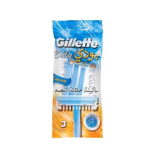 جيليت شفرات حلاقة للجسم للاستخدام مرة واحدة 3 قطع