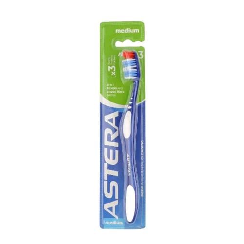 استيرا أكتيف 3 فرشاة أسنان متوسطة النعومة