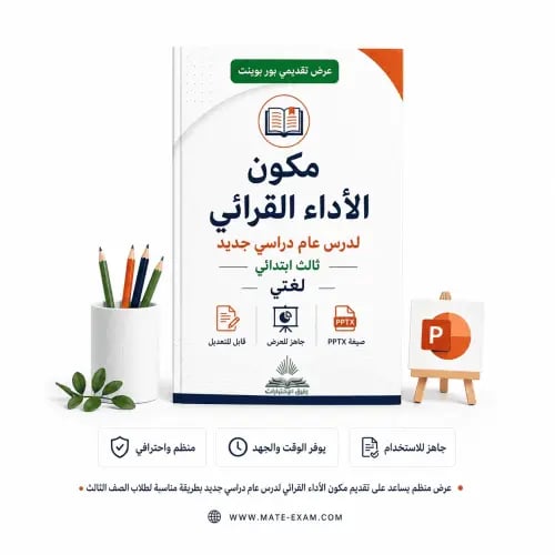 مكون الأداء القرائي لدرس عام دراسي جديد – ثالث ابت...