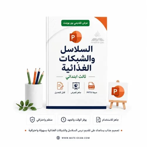 السلاسل والشبكات الغذائية – ثالث ابتدائي.pptx