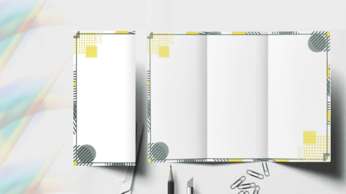 مطوية فارغة قابلة للكتابة