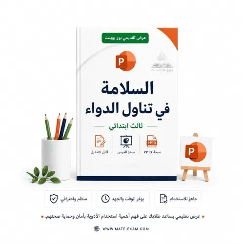 السلامة في تناول الدواء – ثالث ابتدائي.pptx