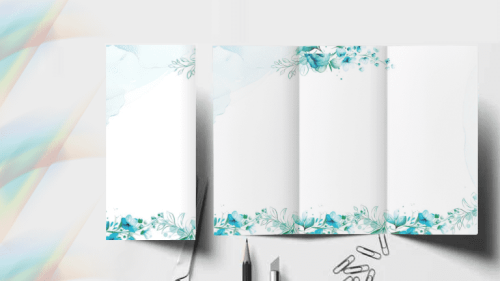 مطوية فارغة قابلة للكتابة