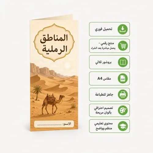 مطوية المناطق الرملية