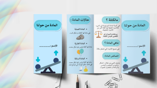 مطوية المادة من حولنا