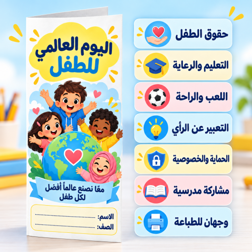 مطوية اليوم العالمي للطفل