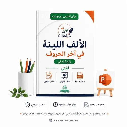 الألف اللينة في آخر الحروف – رابع ابتدائي.pptx