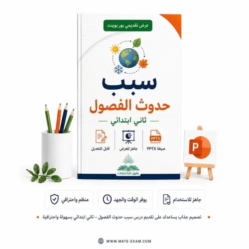 سبب حدوث الفصول – ثاني ابتدائي.pptx