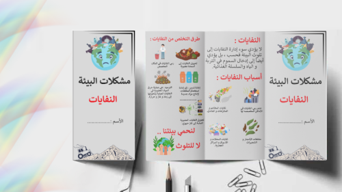 مطوية مشكلات البيئة النفايات