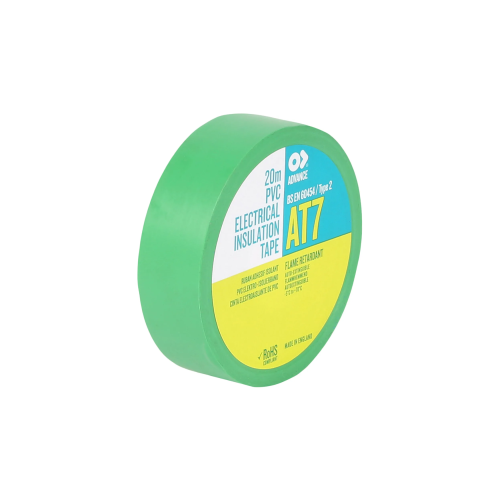 شريط عزل كهربائي من ADVANCE TAPES، PVC، أخضر، 33 م...