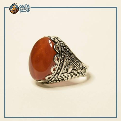 عقيق أحمر يماني - مقاس 20 ملم