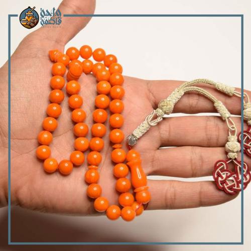 مسبحة بكلايت برتقالي طرابزونة راسين نحاس